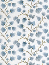 Scalamandre SC 0003WP88593D BLUE JAY PIGNOLI WALLPAPER - Eade's Wallpaper