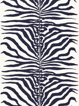 Scalamandre SC 000416366M NAVY ZEBRA Fabric - Eade's Wallpaper