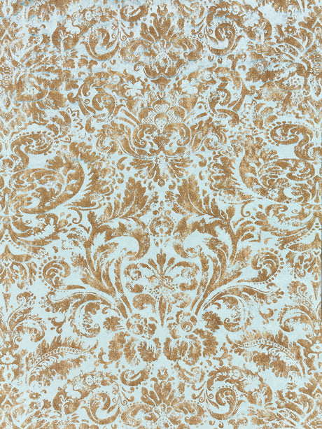 Scalamandre SC 000416592 VERDIGRIS PALLADIO VELVET DAMASK Fabric - Eade's Wallpaper