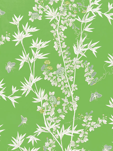 Scalamandre SC 000416608 JADE JARDIN DE CHINE PRINT Fabric - Eade's Wallpaper