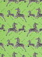 Scalamandre SC 000416641 LIME ZEBRAS PETITE Fabric - Eade's Wallpaper