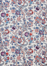 Scalamandre SC 000416649 RED MULTI METROPOLITAN PALAMPORE PRINT Fabric - Eade's Wallpaper