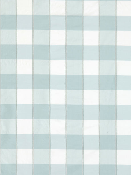 Scalamandre SC 000427024 AQUAMARINE CHELSEA CHECK Fabric - Eade's Wallpaper