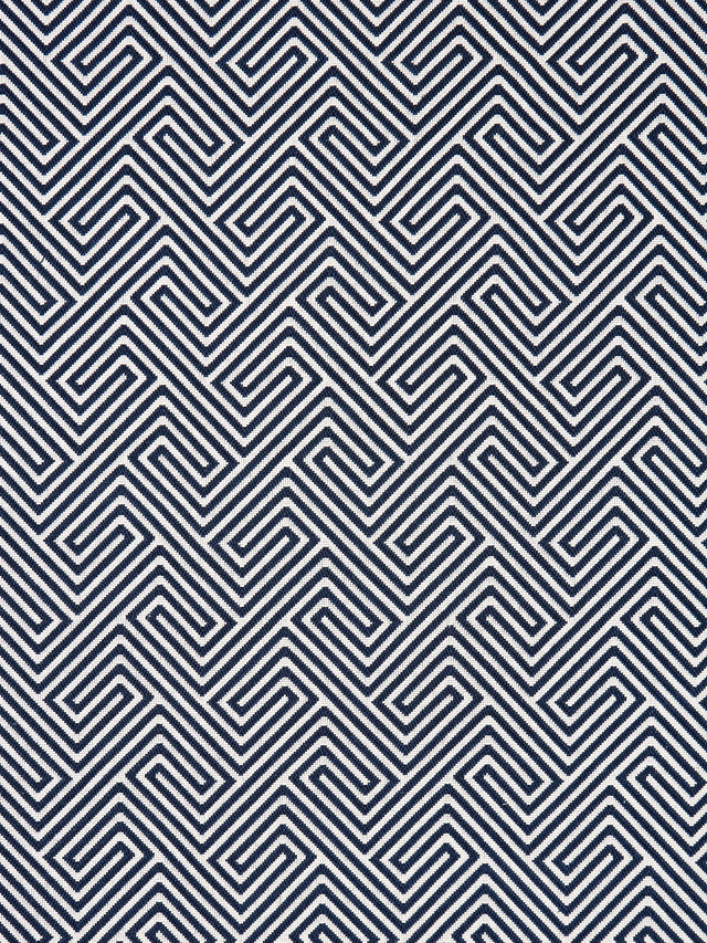Scalamandre SC 000427030 NAVY LABYRINTH WEAVE Fabric - Eade's Wallpaper