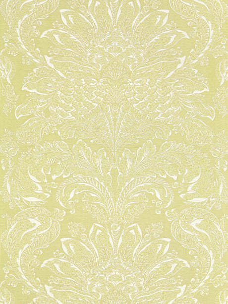 Scalamandre SC 000427081 PERIDOT CARLOTTA DAMASK Fabric - Eade's Wallpaper