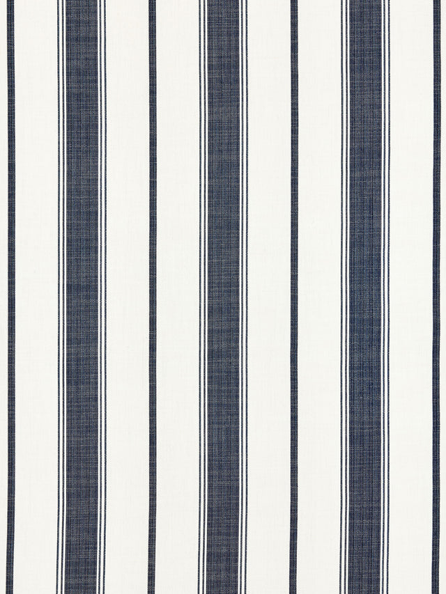 Scalamandre SC 000427110 INDIGO SCONSET STRIPE Fabric - Eade's Wallpaper
