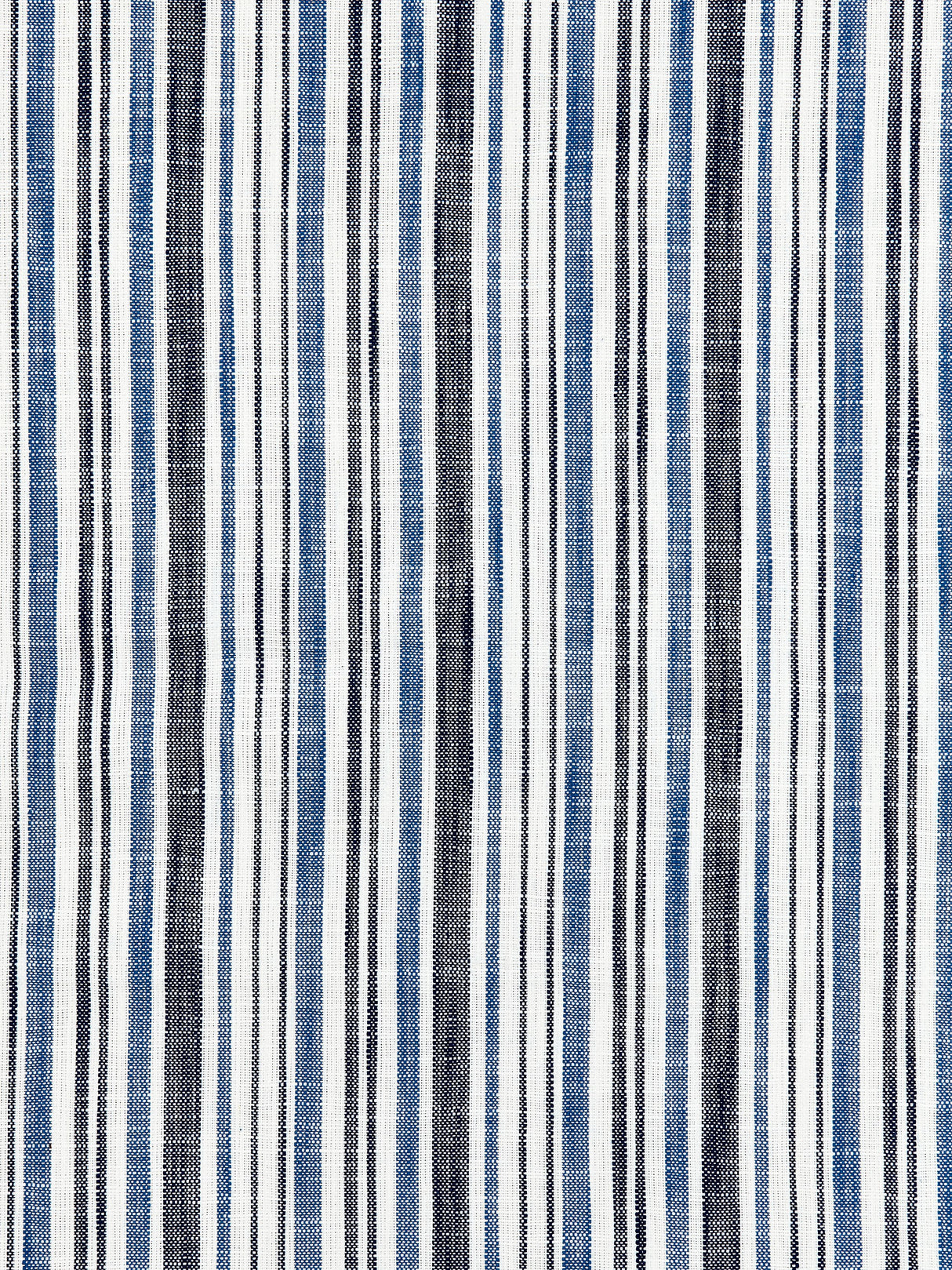 Scalamandre SC 000427116 MARINE BLUE PEMBROKE STRIPE Fabric - Eade's Wallpaper