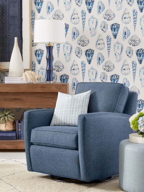 Scalamandre SC 000427122 SKY PRESTON COTTON PLAID Fabric - Eade's Wallpaper