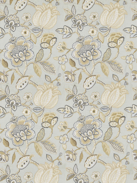 Scalamandre SC 000427126 MINERAL COROMANDEL EMBROIDERY Fabric - Eade's Wallpaper