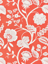 Scalamandre SC 000427151 CORAL KENSINGTON EMBROIDERY Fabric - Eade's Wallpaper