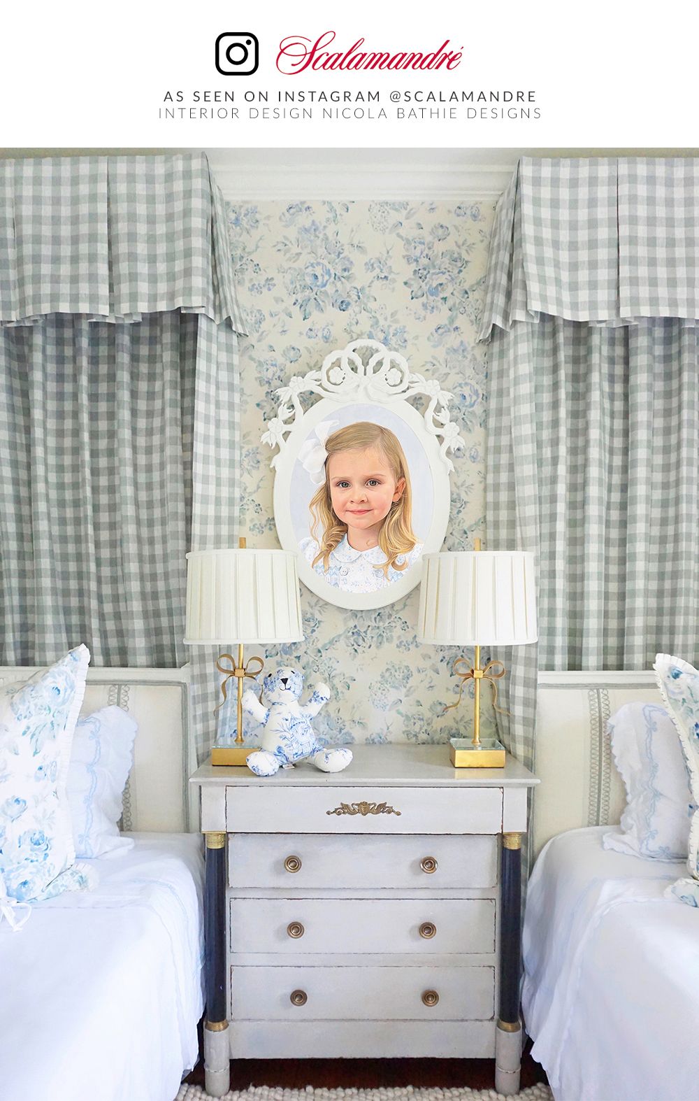 Scalamandre SC 000427166 SKYLIGHT SWEDISH LINEN CHECK Fabric - Eade's Wallpaper