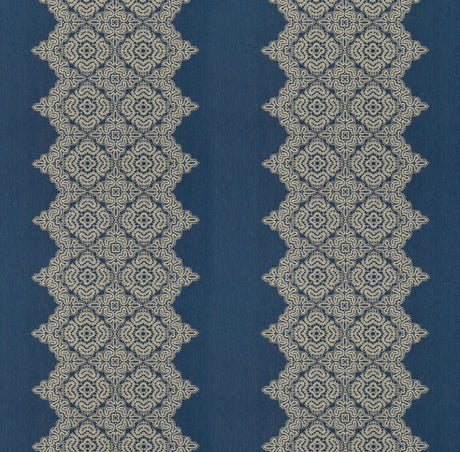 Scalamandre SC 000427168 INDIGO JOSEPHINE Fabric - Eade's Wallpaper