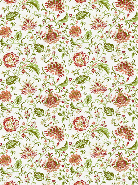 Scalamandre SC 000427173 BLOSSOM DELPHINE EMBROIDERY Fabric - Eade's Wallpaper