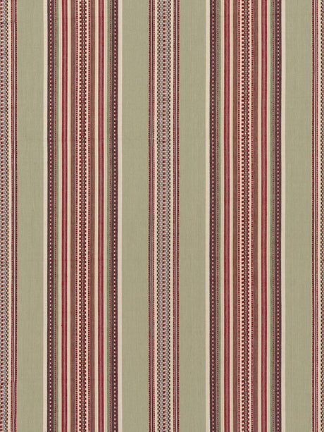 Scalamandre SC 000427180 SANDALWOOD CYRUS COTTON STRIPE Fabric - Eade's Wallpaper