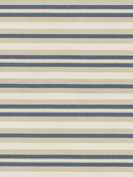 Scalamandre SC 000427188 INDIGO SANTORINI STRIPE Fabric - Eade's Wallpaper