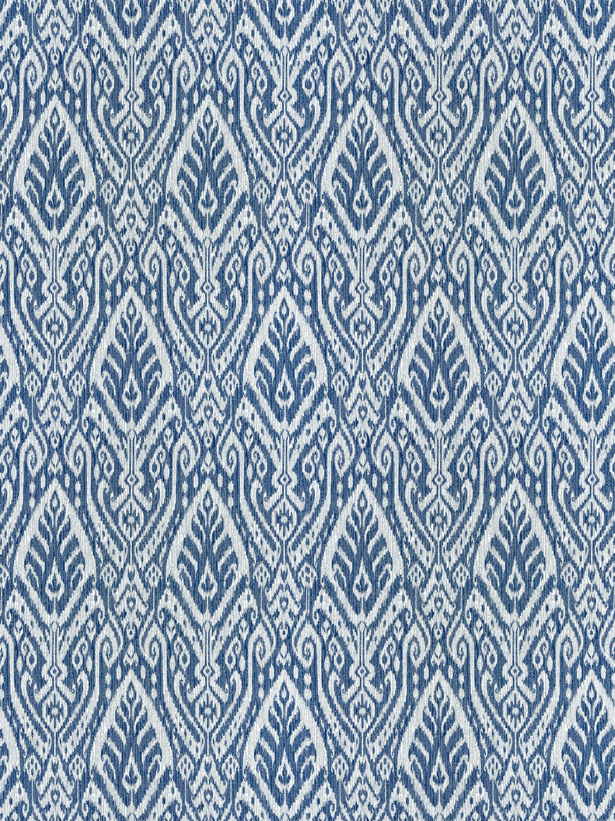 Scalamandre SC 000427196 INDIGO BORNEO IKAT Fabric - Eade's Wallpaper