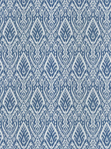 Scalamandre SC 000427196 INDIGO BORNEO IKAT Fabric - Eade's Wallpaper