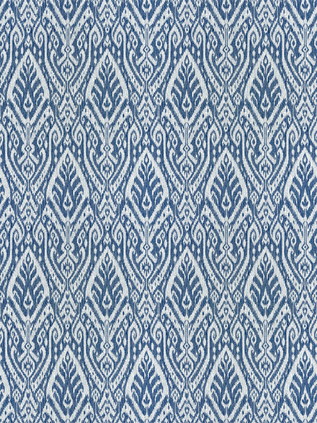 Scalamandre SC 000427196 INDIGO BORNEO IKAT Fabric - Eade's Wallpaper