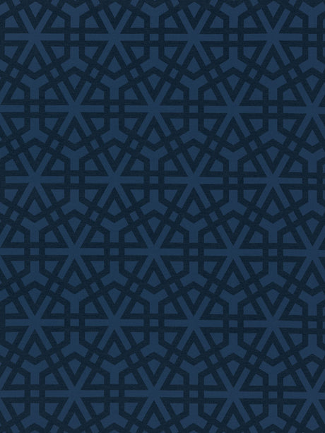 Scalamandre SC 000427198 INDIGO LISBON WEAVE Fabric - Eade's Wallpaper