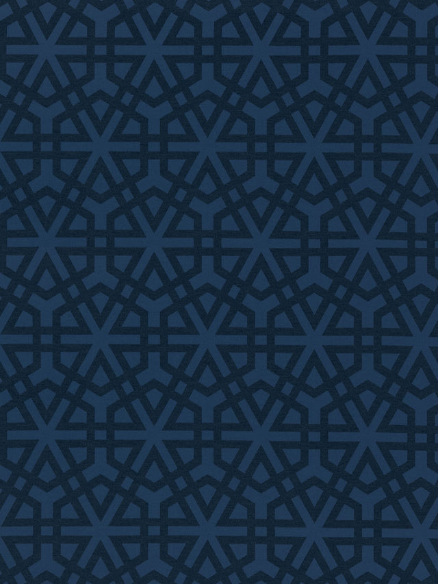 Scalamandre SC 000427198 INDIGO LISBON WEAVE Fabric - Eade's Wallpaper