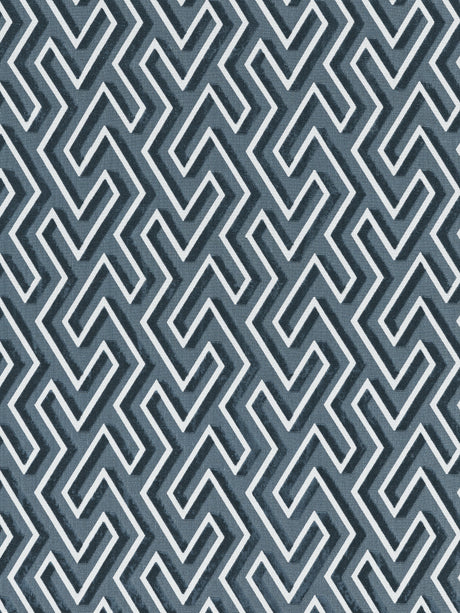 Scalamandre SC 000427237 THUNDER MAZE VELVET Fabric - Eade's Wallpaper