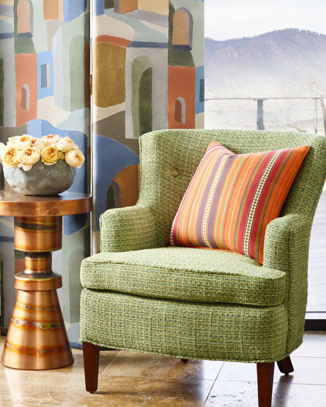 Scalamandre SC 000427253 SUMMER CITRUS NILE STRIPE Fabric - Eade's Wallpaper