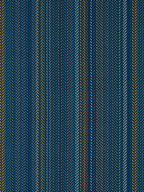 Scalamandre SC 000427254 COBALT ARROW STRIPE Fabric - Eade's Wallpaper