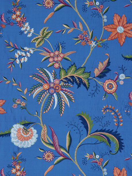 Scalamandre SC 000427325 ROYAL MULTI SERAPHINE EMBROIDERED SILK Fabric - Eade's Wallpaper