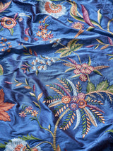 Scalamandre SC 000427325 ROYAL MULTI SERAPHINE EMBROIDERED SILK Fabric - Eade's Wallpaper