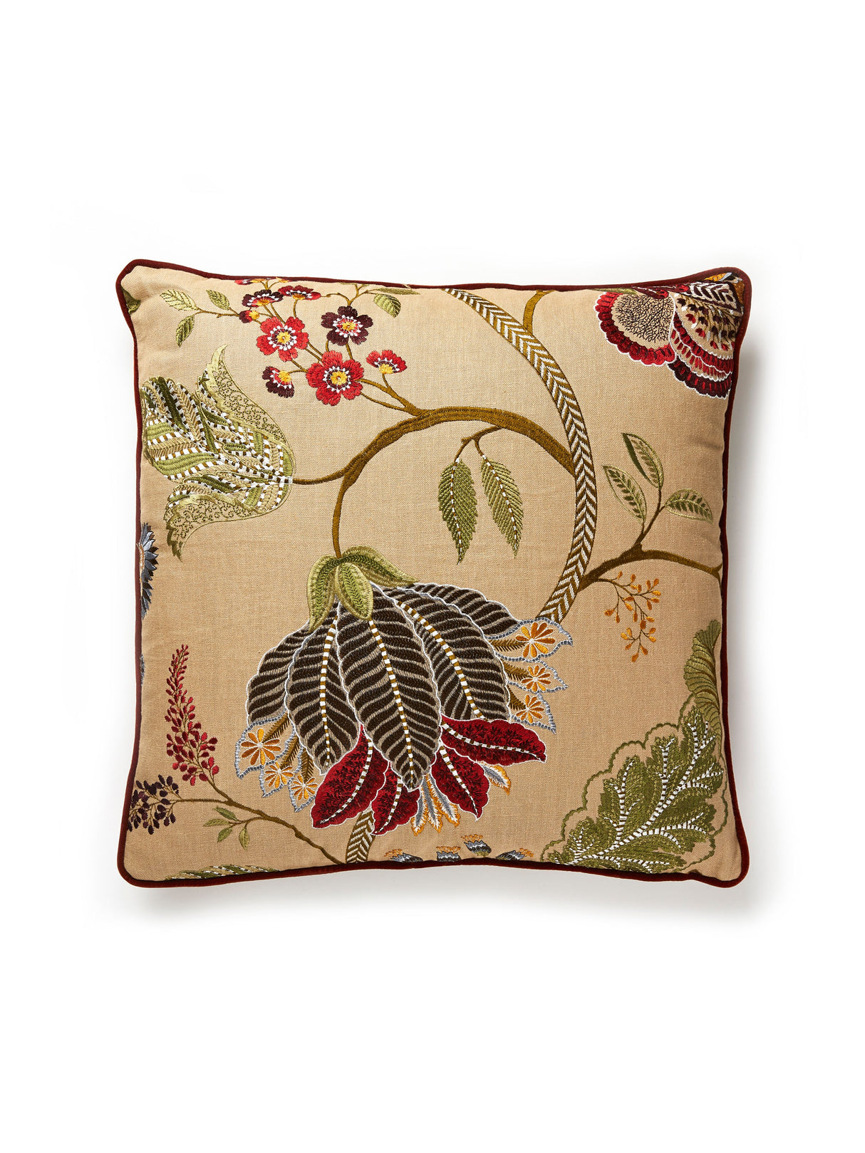 Scalamandre SC 0004PALAPILL PALAMPORE EMBROIDERY PILLOW - Pi