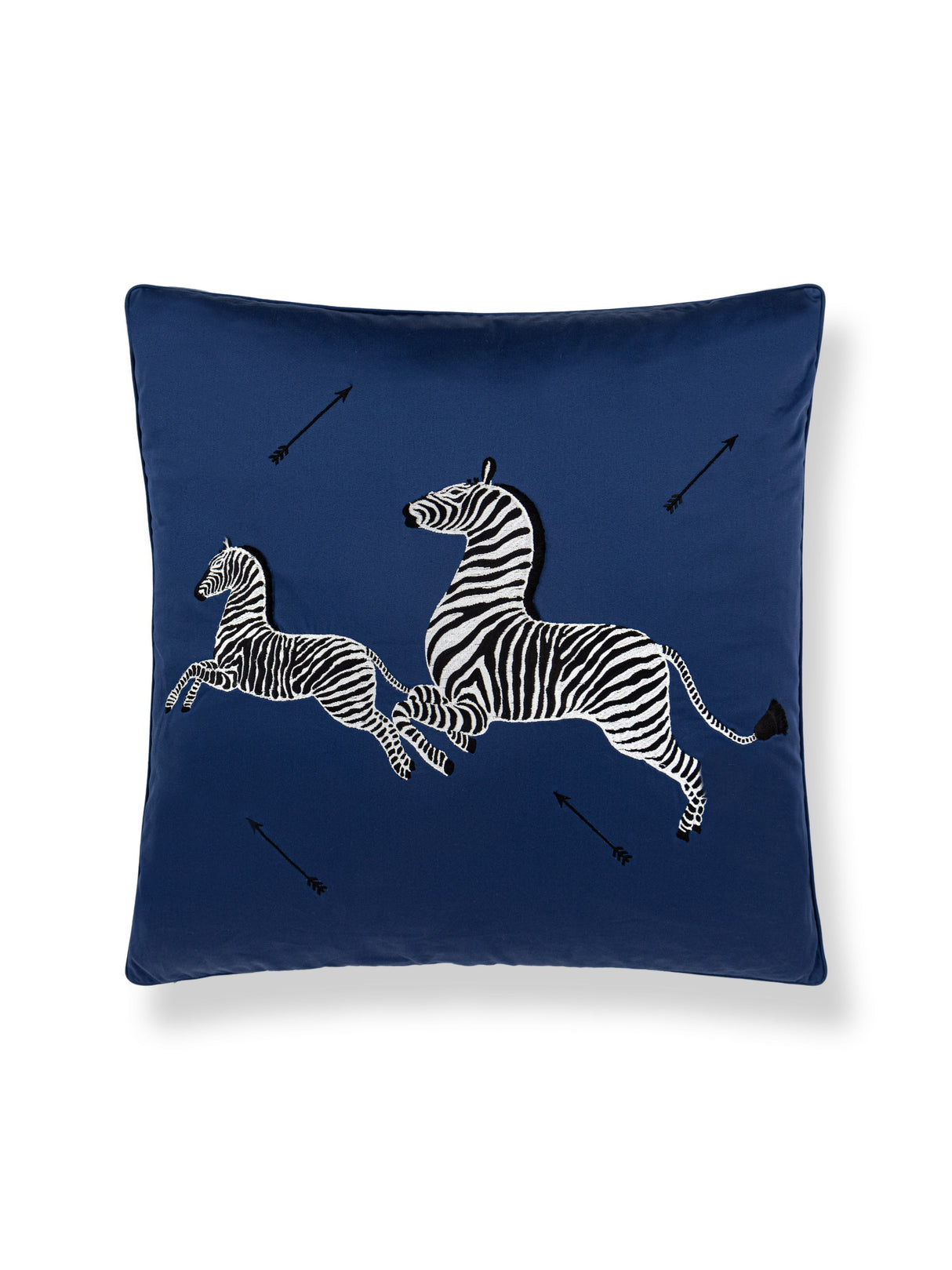 Scalamandre SC 0004SDDS16496 ZEBRAS EMBROIDERED PILLOW - Pil