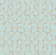 Scalamandre SC 0004WP81630 CREAM & RED ON AQUA BALDWIN BAMBOO WALLPAPER - Eade's Wallpaper