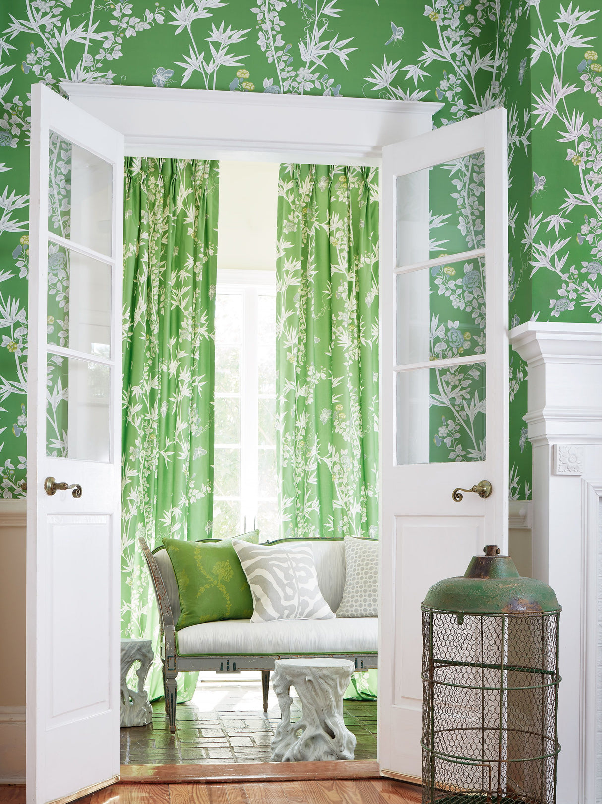 Scalamandre SC 0004WP88375 JADE JARDIN DE CHINE WALLPAPER - Eade's Wallpaper