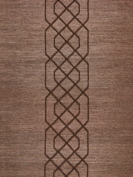 Scalamandre SC 0004WP88385 CHOCOLATE ADELAIDE BEADED SISAL WALLPAPER - Eade's Wallpaper