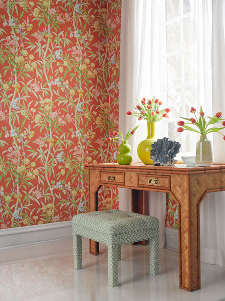 Scalamandre SC 0004WP88431 GUAVA LANAI WALLPAPER - Eade's Wallpaper