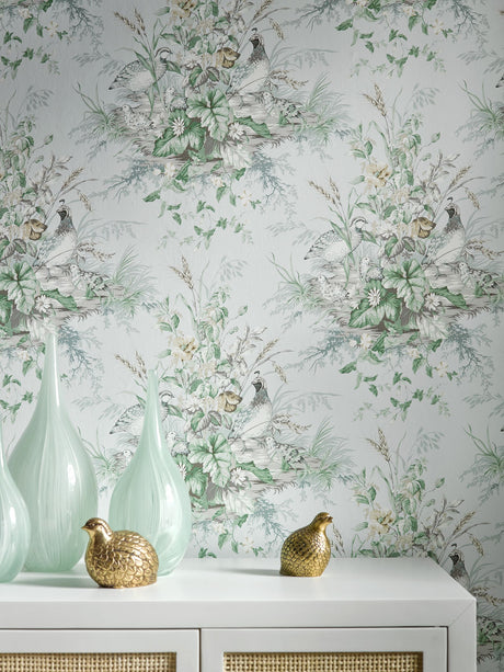 Scalamandre SC 0004WP88434 WOODLAWN EDWIN'S COVEY WALLPAPER - Eade's Wallpaper