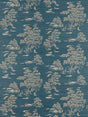 Scalamandre SC 0004WP88445 PEACOCK KATSURA EMBROIDERED TOILE WALLPAPER - Eade's Wallpaper