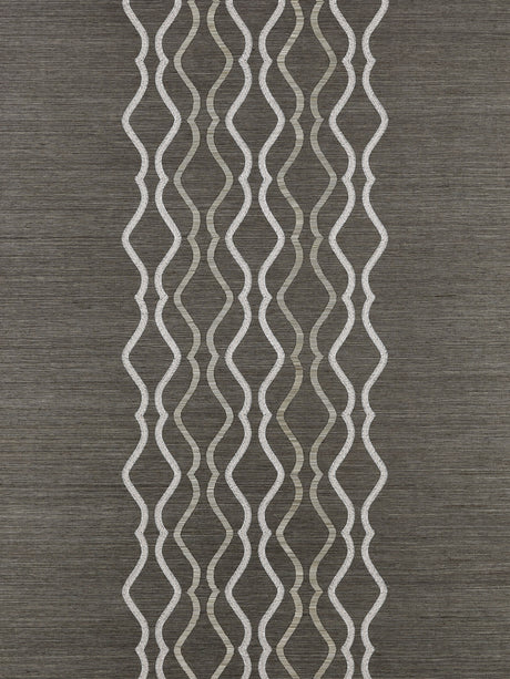 Scalamandre SC 0004WP88447 STERLING VALENTINA EMBELLISHED SISAL WALLPAPER - Eade's Wallpaper