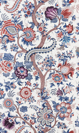Scalamandre SC 0004WP88561 RED MULTI METROPOLITAN PALAMPORE WALLPAPER - Eade's Wallpaper