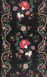 Scalamandre SC 0004WP88566 ONYX RUBY CAMELLIA TRELLIS WALLPAPER - Eade's Wallpaper