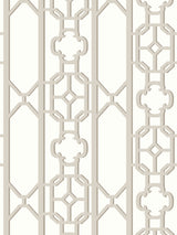 Scalamandre SC 0004WP88582D TAUPE JOANNA FRET WALLPAPER - Eade's Wallpaper