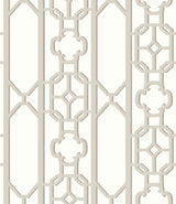 Scalamandre SC 0004WP88582D TAUPE JOANNA FRET WALLPAPER - Eade's Wallpaper