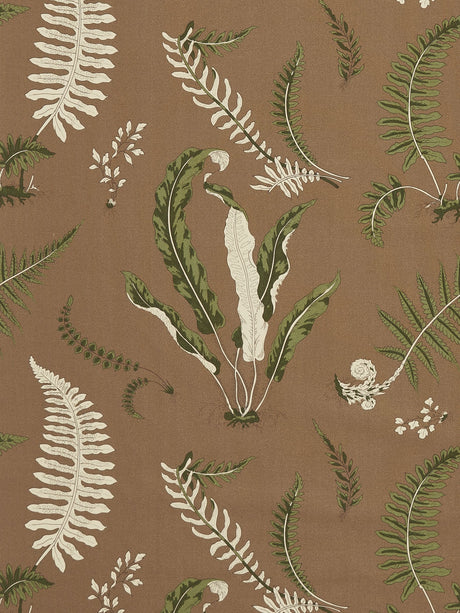 Scalamandre SC 000516425 GREENS ON BROWN ELSIE DE WOLFE OUTDOOR Fabric - Eade's Wallpaper