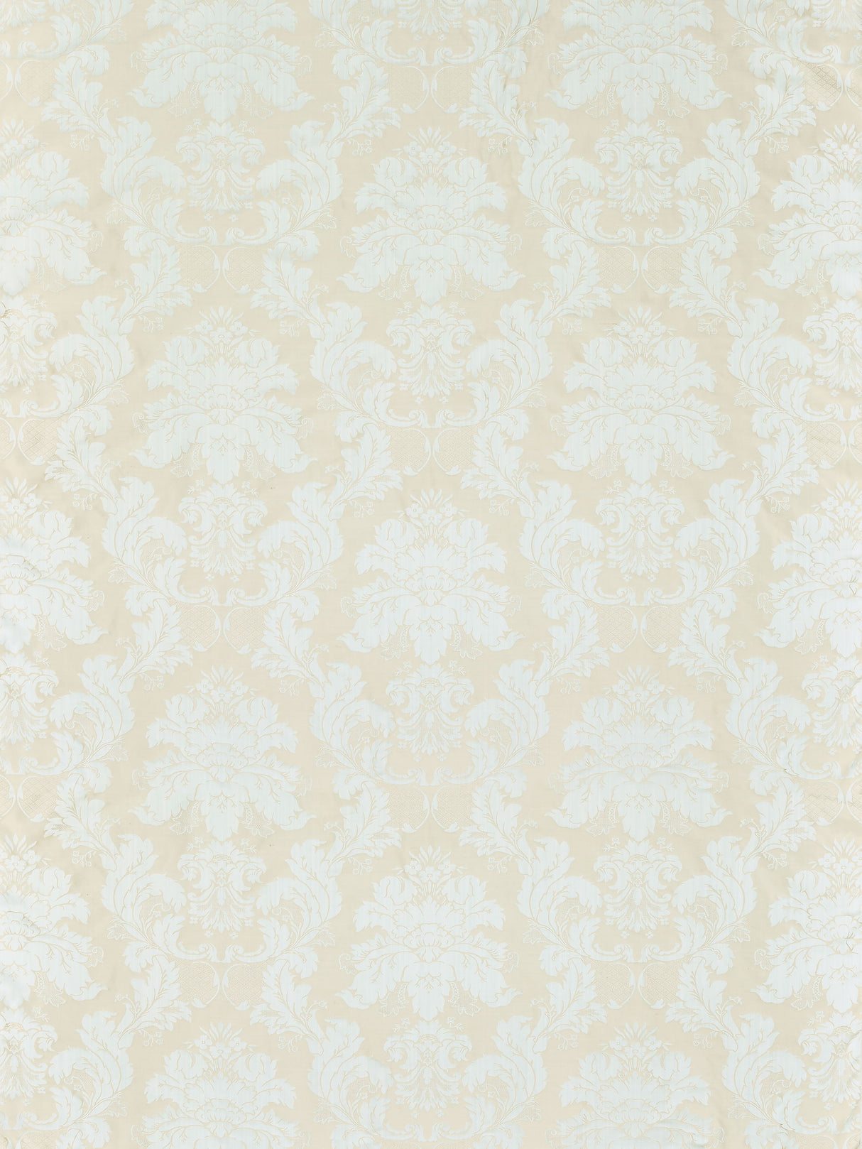 Scalamandre SC 000520166M MIST GREY ON BLUE STRIE DAMASCO SIENESE Fabric - Eade's Wallpaper