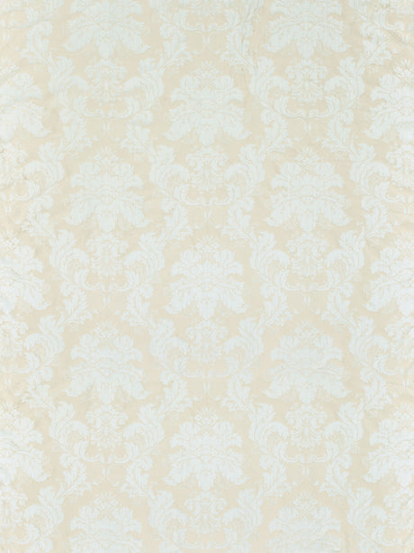 Scalamandre SC 000520166M MIST GREY ON BLUE STRIE DAMASCO SIENESE Fabric - Eade's Wallpaper