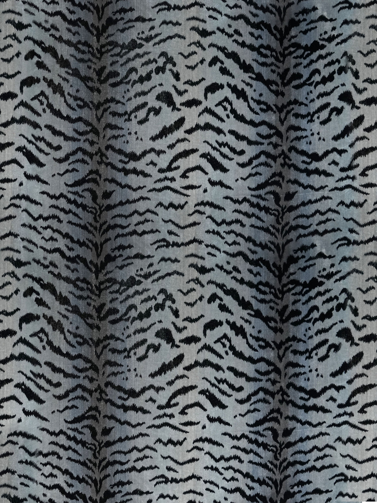 Scalamandre SC 000526167MMA SILVER & BLACK TIGRE Fabric - Eade's Wallpaper