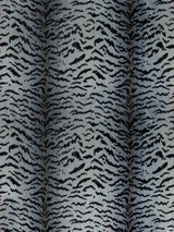 Scalamandre SC 000526167MMA SILVER & BLACK TIGRE Fabric - Eade's Wallpaper