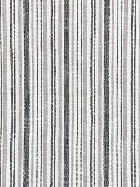 Scalamandre SC 000527116 CHARCOAL PEMBROKE STRIPE Fabric - Eade's Wallpaper