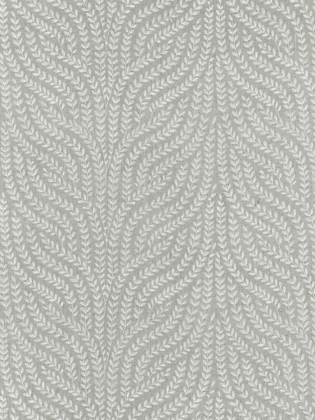 Scalamandre SC 000527125 FRENCH GREY WILLOW VINE EMBROIDERY Fabric - Eade's Wallpaper