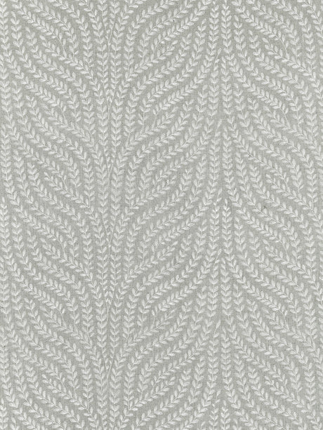 Scalamandre SC 000527125 FRENCH GREY WILLOW VINE EMBROIDERY Fabric - Eade's Wallpaper